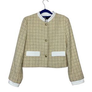 ZARA Textured Short Blazer